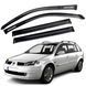Дефлекторы окон ветровики для Renault Megane II 2002-2008 Универсал Гибкие (Acrylic) 86928 фото 1