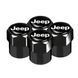 Ковпак вентиля колеса JEEP 4 шт Тюнінг Чорні 89084 фото 3