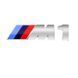 Емблема напис M1 для BMW хром 73х27 мм (емблема M) +10х27 мм (цифра) пластик (на скотчі) 95833 фото