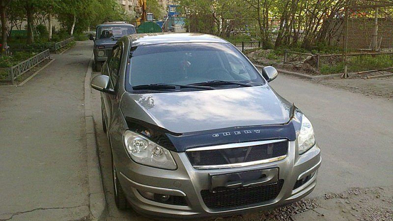 Дефлектор капота мухобойка Chery M11 (A3) 2008- 273 фото