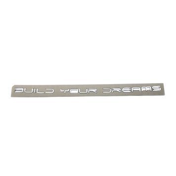 Эмблема надпись Build Your Dreams для BYD Хром 570 мм пластик (на скотче) 96229 фото