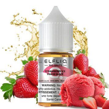 Elf Liq рідина 30 ml 50 mg Strawberry Snoow Полуничне Морозиво 66153 фото