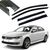 Дефлекторы окон ветровики Benke для Volkswagen Passat B7 США 2014- (Черный Молдинг Нержавейка 3D) 53688 фото