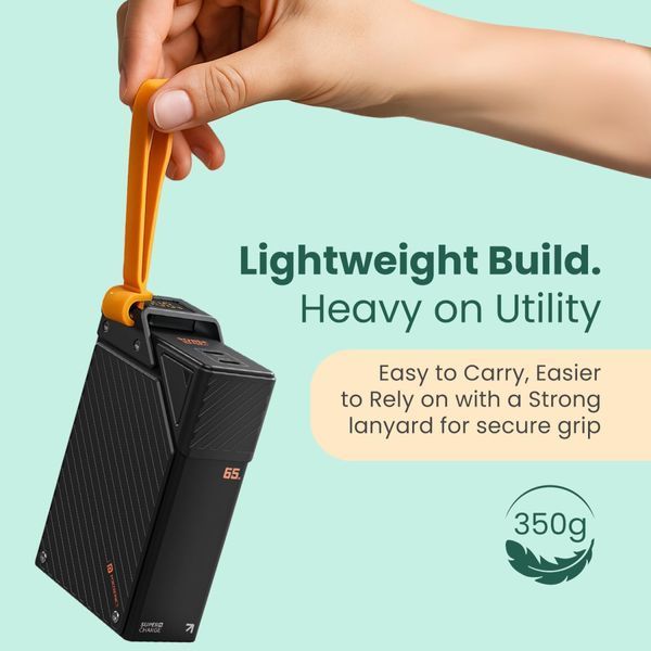 Power Bank Портативний Акумулятор FULLTECH 20000 mAh SFC65W Для Ноутбука Чорний (FP-43) 100433 фото