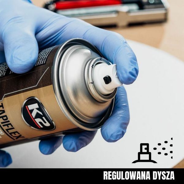 Універсальний клей в аерозолі K2 Tapiflex 400 мл для Текстилю Вініла Пластика Шкіри (W170) 91379 фото