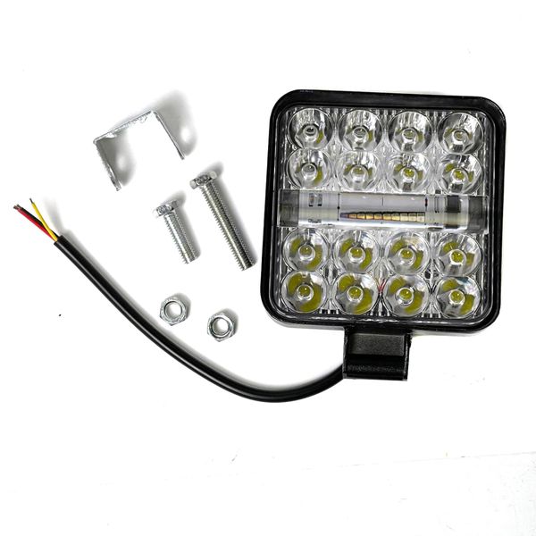 Фара LED Дальний Свет и Стробоскоп 12-24V 6-32W Красно-Синий 1 шт (MINIZY-F-BS-WR) 62065 фото