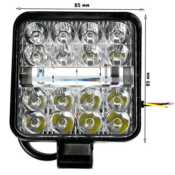 Фара LED Дальний Свет и Стробоскоп 12-24V 6-32W Красно-Синий 1 шт (MINIZY-F-BS-WR) 62065 фото