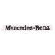 Эмблема надпись Mercedes-Benzчерная глянцевая 250х40 мм пластик (на скотче) 95722 фото 1