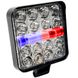 Фара LED Дальний Свет и Стробоскоп 12-24V 6-32W Красно-Синий 1 шт (MINIZY-F-BS-WR) 62065 фото 1