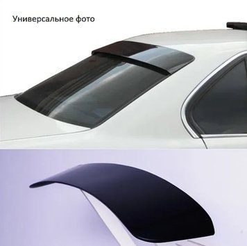 Cпойлер заднього скла козирок Fly для Mitsubishi Lancer IX 2003-2007 (з заворотом) 58106 фото