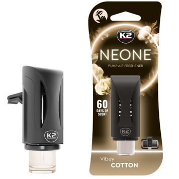 Ароматизатор воздуха на обдув K2 NEON VIBE COTTON Хлопок (V373) (K20775) 87006 фото