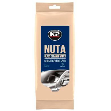 Серветки вологі для очищення скла K2 Nuta Wipes 20х18 см (K500) 24 шт 63213 фото