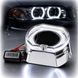 LED Маска Ангельские глазки 2.5" D64 мм 12V 6000K BMW Белый Свет Chrome-O 1 шт 94966 фото