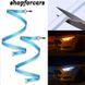 Денні ходові вогні ДХО гнучкі на скотчі 12v / 60 см / функція повортників / Білий та Жовтий 2 шт 44393 фото 2