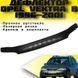 Дефлектор капота мухобойка для Opel Vectra B 1996-2001 Евро Крепление (Voron Glass) MO10996 101113 фото 4