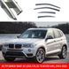 Дефлектори вікон вітровики Benke для BMW X3 (E83/F25) 2003-2020 Хром Молдинг 3D (BBMWX31823-W/S) B20103 фото 1
