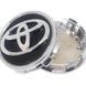 Ковпачки на литі диски Toyota 62 х 56 мм Чорний Хром 1 шт (TY-195) (42603-02320) 91324 фото