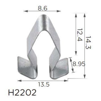 Скоба В=14.3 Д=13.5 Ш=9 Volkswagen, Audi, Skoda, Seat (4A0-867-276, 4A0867276)H2202) 73858 фото