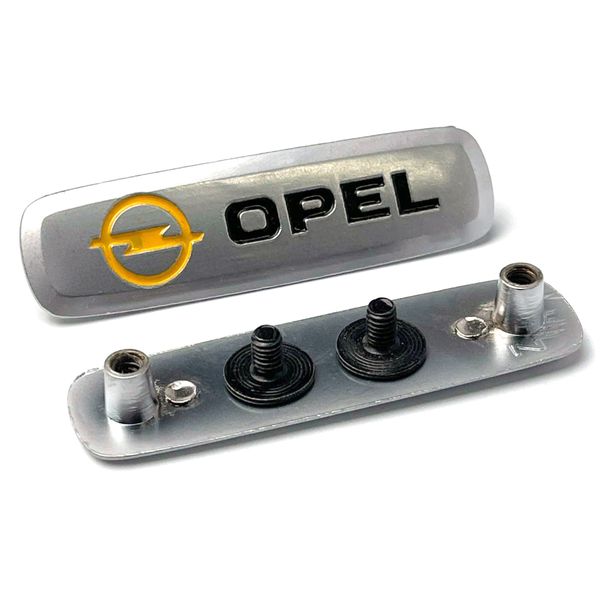 Емблема шильдик Opel для автомобільних килимків Алюміній 1 шт 60783 фото