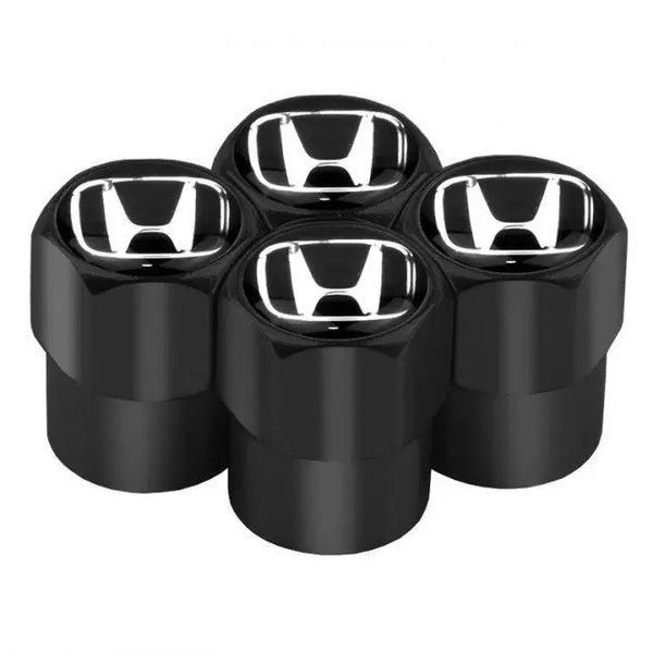 Колпак вентиля колеса Honda Хонда 4 шт Тюнинг Черные 89041 фото
