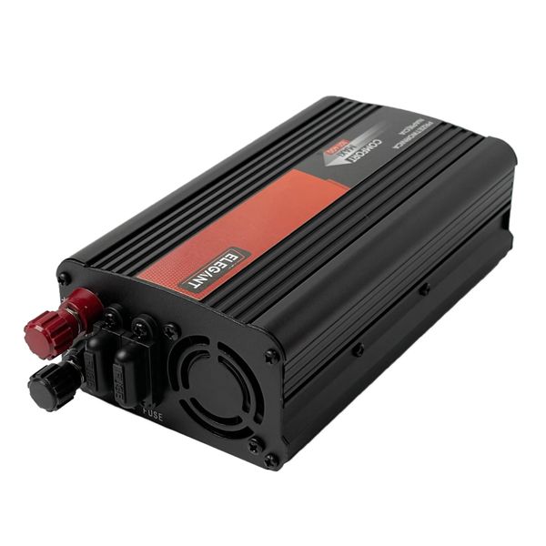 Перетворювач напруги Elegant 12V - 220V 500W-1000W З Розеткою 1 USB Клеми (EL 101 400) 63031 фото