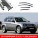 Дефлектори вікон вітровики Benke для BMW X5 (E70 F15 G05) 2006-2018 Хром Молдинг Із Нержавіючої Сталі 3D 58117 фото 1