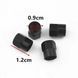 Ковпак вентиля колеса SUBARU 4 шт Тюнінг Чорні 89092 фото 5