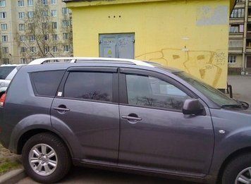 Дефлектори вікон вітровики для CITROEN C-Crosser 2007- C40607 фото