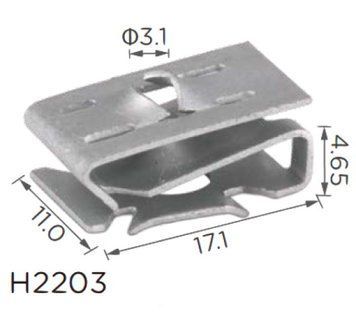 Скоба Volkswagen, Audi, Skoda, Seat N90959101, 16132 (H2203) 73859 фото