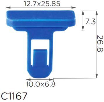 Кліпса кріплення молдингу TOYOTA (75392-35200 7539235200 75392-04010 12763) C1167 73379 фото