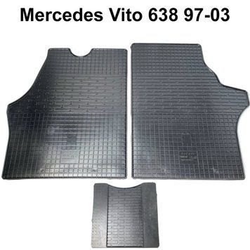 Автомобільні килимки в салон для Mercedes Vito 638 1997-2003 57839 фото