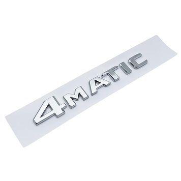 Эмблема надпись 4MATIC для Mercedes-BenzХром 145х23 мм пластик (на скотче) 95725 фото