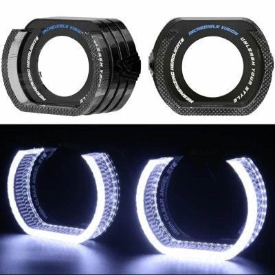 LED Маска Ангельские глазки 2.5" D64 мм 12V 6000K BMW Белый Свет R6-L 2 шт 94968 фото