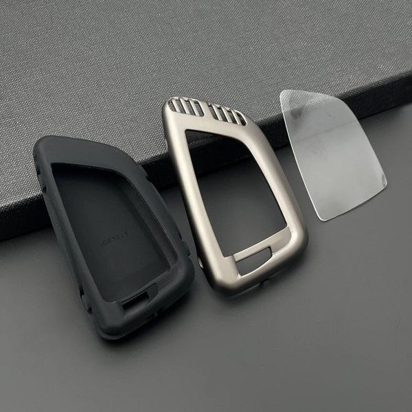 Чехол для автоключей BMW с Брелоком Темный хром Оригинал (YT0021) 44741 фото