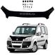 Дефлектор капота мухобійка Fiat Doblo 2005-2010 (Євро Кріплення) Voron Glass MF20105 фото 1